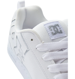 DC Womens Court Graffik Shoes - White/Silver
