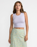 RVCA Womens Shiver Sweater Tank - Cloud Purple