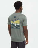 Tentree Mens Emerald Edge T-Shirt - Agave Green Darkest Spruce