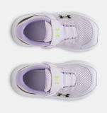 Under Armour Girls' Infant UA Surge 4 AC Running Shoes - Salt Purple / Transparent / Black - 535
