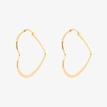Pura Vida Oversized Heart Hoop Earrings ~ Gold