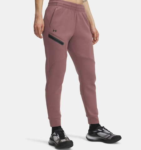 Under Armour Women's UA Unstoppable Fleece Jogger - Maroon Mist / Black - 651