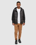 Tentree Mens Coastal Hybrid Hoodie - Meteorite Black