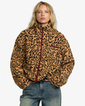 RVCA Womens Oh Hush Sherpa jacket - Ochre