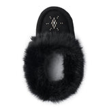 Manitobah Kids Mini Suede Moccasin - Black
