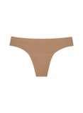 Huha Women's Seamless Low-Mid Rise Thong Mineral Undies - Tan