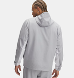 Under Armour Men's UA Rival Woven Windbreaker - Mod Gray / White - 011
