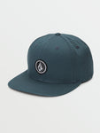 Volcom Mens Quarter Twill Snapback Hat - Service Blue