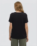 Tentree Women's Western Pine T-Shirt - Meteorite Black Yellow