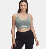 Under Armour Women's UA Vanish Seamless Low Sports Bra - Jasper Blue / White - 587