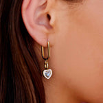 Pura Vida Harper Gold Charm ~ Stone And Enamel Heart