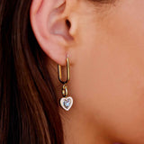 Pura Vida Harper Gold Charm ~ Stone And Enamel Heart