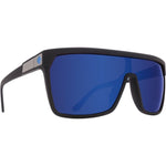 Spy Flynn Sunglasses - Soft Matte Black - Happy Bronze with Dark Blue Spectra Mirror