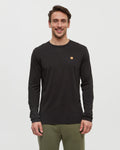 Tentree Mens Baker Longsleeve - Meteorite Black