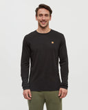 Tentree Mens Baker Longsleeve - Meteorite Black