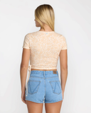 RVCA Women's Roma Wrap Top - Light Tan