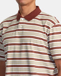 RVCA Mens Uptown Stripe Polo Short Sleeve Polo Shirt