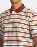 RVCA Mens Uptown Stripe Polo Short Sleeve Polo Shirt