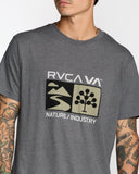 RVCA Mens Harvester Short Sleeve Tee - Smoke