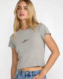 RVCA Women's 411 Tee - Sky Grey