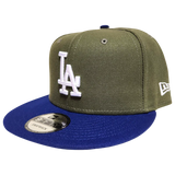 New Era Los Angeles Dodgers 9FIFTY Snapback Hat -  New Olive/Royal Blue