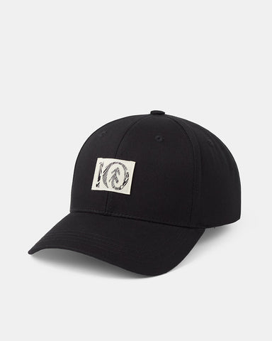 Tentree Woodgrain Ten Patch Elevation Hat - Meteorite Black Vintage White
