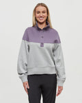 Tentree Women's Milner Mock Neck - Smokey Violet/Harbour Grey Heather