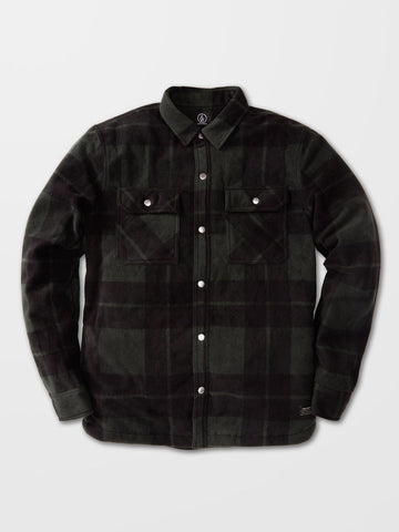 Volcom Mens Bowered 2 Lined Fleece Jacket Scarab