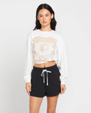 Volcom Womens Lived in Lounge Frenchie Shorts - Black