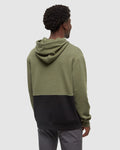 Tentree Mens Howson Hoodie - Deep Olive / Meteorite Black