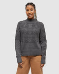 Tentree Women's Colson Sweater -Dark Grey Heather