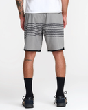 RVCA Mens Yogger Stretch Contrast 17" Short - Heather Grey