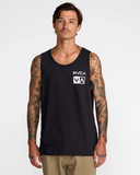 RVCA Mens Glitch Tank - Black