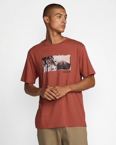 RVCA Mens Balance Box SS Tee - Busty Red