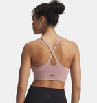 Under Armour Women's UA Vanish Seamless Low Sports Bra - Tourmaline Pink / Sierra Taupe - 673