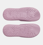 Under Armour Women's UA Ignite Select Slides - Purple Prime / Metallic Gray Dawn - 521
