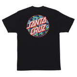 Santa Cruz Mens Screaming Hibiscus Dot T-Shirt - Black