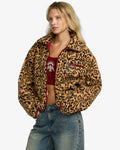 RVCA Womens Oh Hush Sherpa jacket - Ochre
