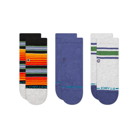 Stance Baby Rockford Crew Socks 3 Pack - Indigo