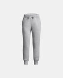 Under Armour Girls' UA Rival Fleece Joggers - Mod Gray Light Heather / White - 012