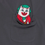 Ripndip Why So Nermal? Pocket Tee - Charcoal