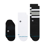 Stance Icon Series Socks 3 Pack - Black White