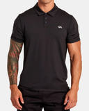 RVCA Mens Sport Vent Polo - Black