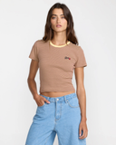 RVCA Women's Puerto Baby Tee - Sunshine