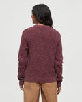 Tentree Women's Morrell Sweater - Deep Burgundy Nep
