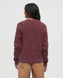 Tentree Women's Morrell Sweater - Deep Burgundy Nep