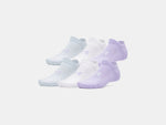 Under Armour Unisex UA Essential Cushion 6-Pack Socks - White/Blue Calm - 538