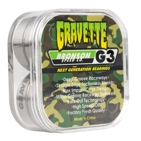 Bronson Speed Co. David Gravette Pro G3 BOX/8 Skateboard Bearings
