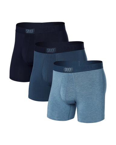 Saxx Underwear Ultra 3 Pack - Stone/Dark Denim/Maritime