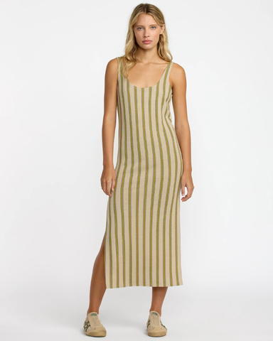 RVCA Womens Willow Tank Dress - Eucalyptus